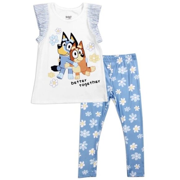 BLUEY Girls 2-Piece Legging Set - Picture 1 of 1